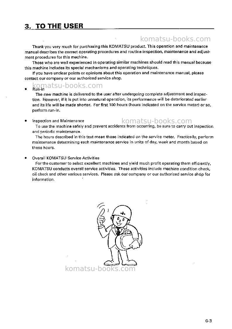 Komatsu br200-1jpn Operation manual cover Page 4 Komatsu br200-1jpn Operation manual cover Page 4