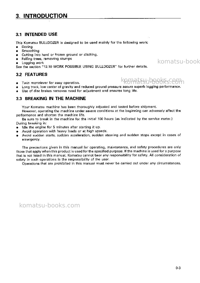 Komatsu d85ess-2jpn Operation manual cover Page 4 Komatsu d85ess-2jpn Operation manual cover Page 4