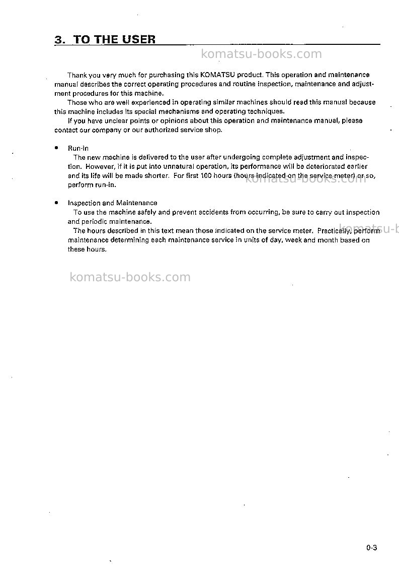 Komatsu br200s-1jpn Operation manual cover Page 4 Komatsu br200s-1jpn Operation manual cover Page 4