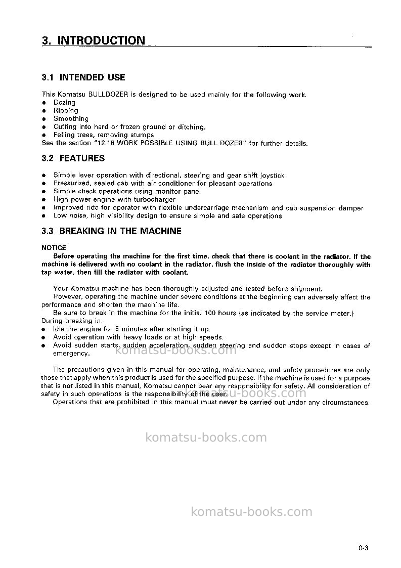 Komatsu sk820-5ita Operation manual cover Page 4 Komatsu sk820-5ita Operation manual cover Page 4