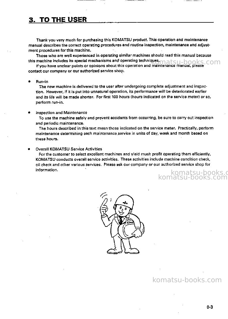 Komatsu br200j-1jpn Operation manual cover Page 4