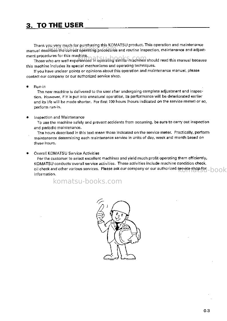 Komatsu br200j-1jpn-for korea Operation manual cover Page 4 Komatsu br200j-1jpn-for korea Operation manual cover Page 4