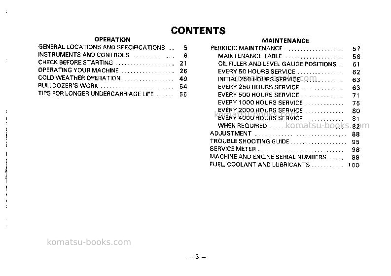 Komatsu d21ag-6jpn Operation manual cover Page 4 Komatsu d21ag-6jpn Operation manual cover Page 4