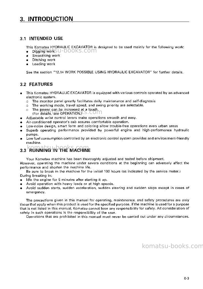 Komatsu pc800se-6jpn Operation manual cover Page 4 Komatsu pc800se-6jpn Operation manual cover Page 4