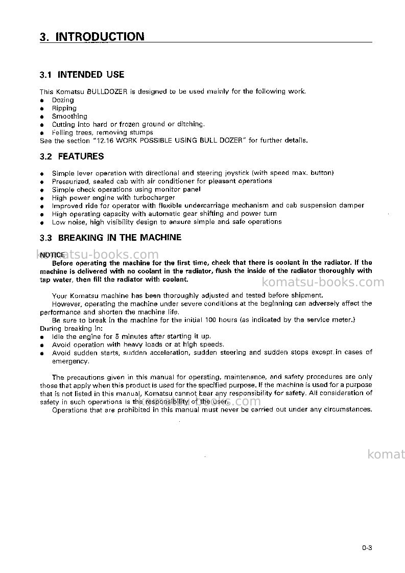 Komatsu d155ax-3jpn-for eu Operation manual cover Page 4 Komatsu d155ax-3jpn-for eu Operation manual cover Page 4