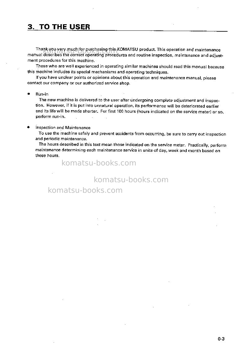 Komatsu br500jg-1jpn Operation manual cover Page 4 Komatsu br500jg-1jpn Operation manual cover Page 4