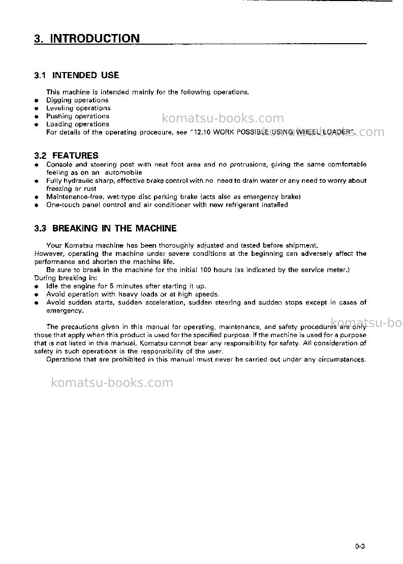Komatsu wa320-3jpn-custom Operation manual cover Page 4 Komatsu wa320-3jpn-custom Operation manual cover Page 4