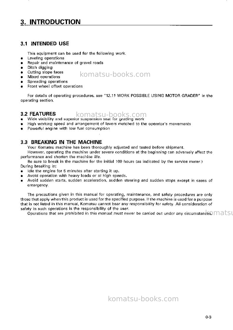 Komatsu gd355a-1jpn Operation manual cover Page 4 Komatsu gd355a-1jpn Operation manual cover Page 4