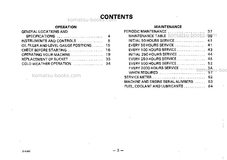 Komatsu pc28uu-1jpn Operation manual cover Page 4 Komatsu pc28uu-1jpn Operation manual cover Page 4