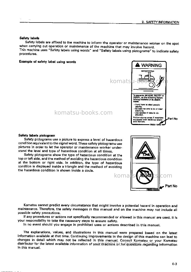 Komatsu d155a-2jpn-emission eng Operation manual cover Page 4 Komatsu d155a-2jpn-emission eng Operation manual cover Page 4