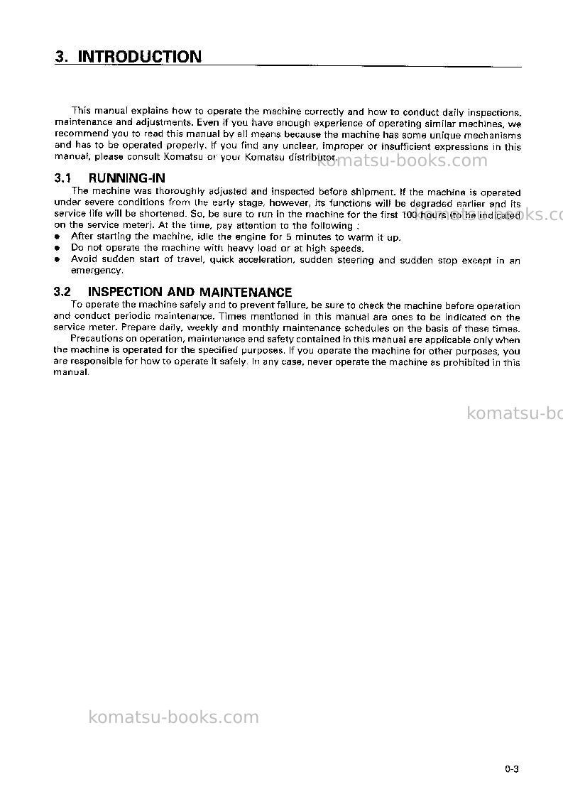 Komatsu br350jg-1jpn Operation manual cover Page 4