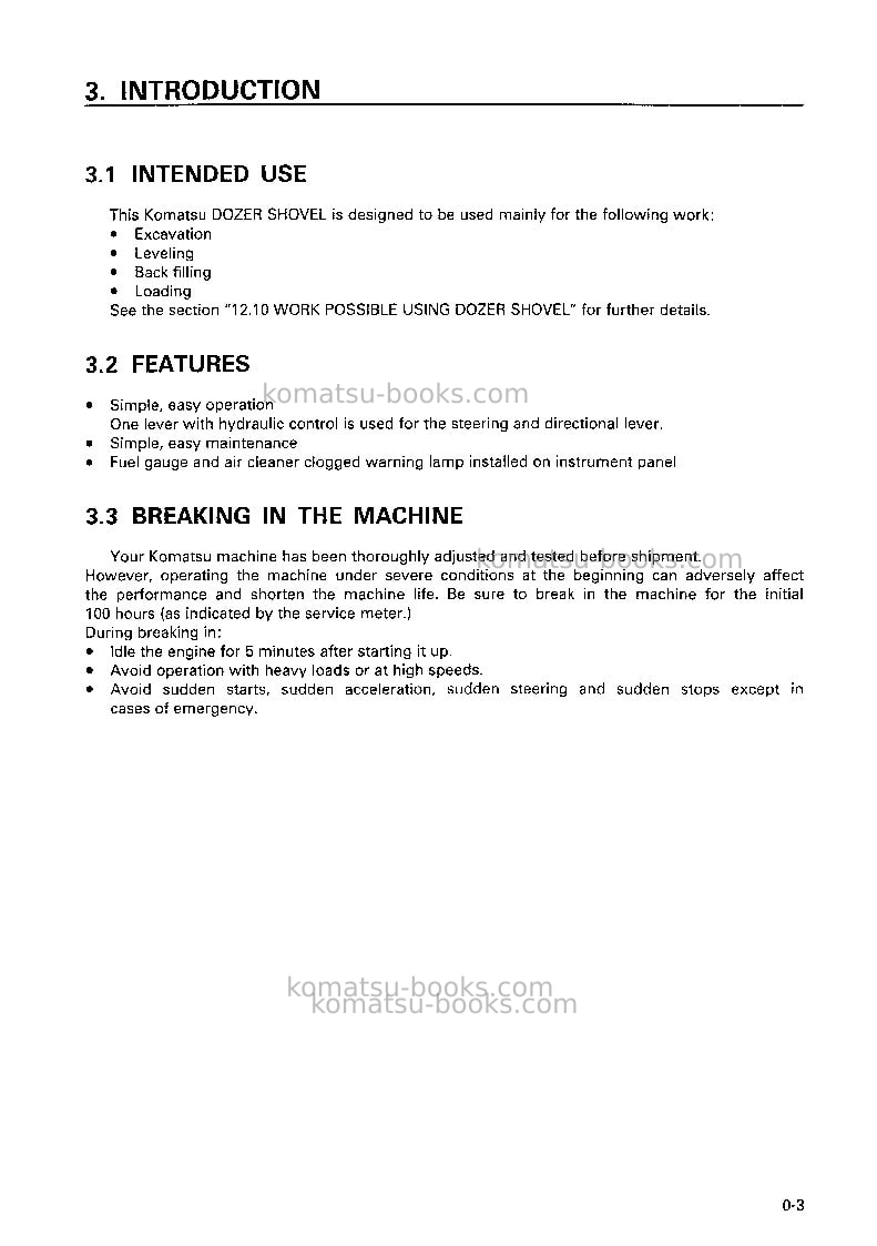 Komatsu d21q-7jpn Operation manual cover Page 4