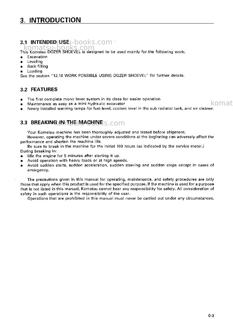 Komatsu d31q-20jpn Operation manual cover Page 4 Komatsu d31q-20jpn Operation manual cover Page 4