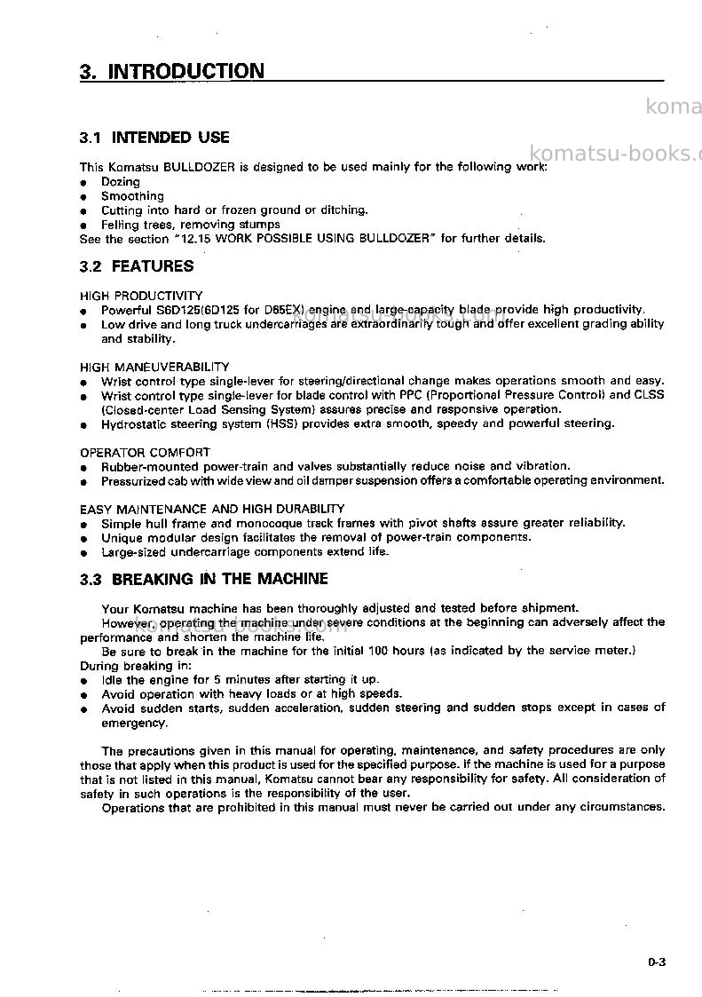 Komatsu d65px-12jpn Operation manual cover Page 4 Komatsu d65px-12jpn Operation manual cover Page 4