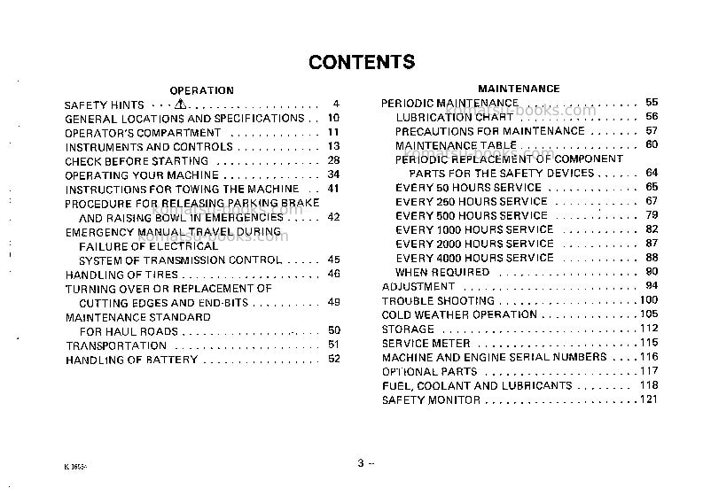 Komatsu ws16s-2jpn Operation manual cover Page 4 Komatsu ws16s-2jpn Operation manual cover Page 4