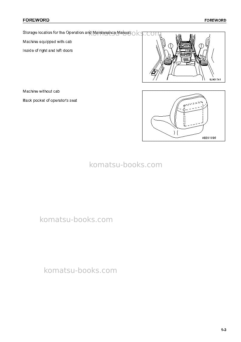 Komatsu d61px-12jpn Operation manual cover Page 4 Komatsu d61px-12jpn Operation manual cover Page 4