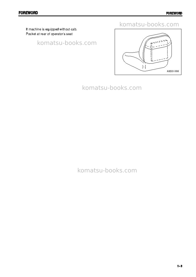 Komatsu d61ex-12jpn Operation manual cover Page 4 Komatsu d61ex-12jpn Operation manual cover Page 4