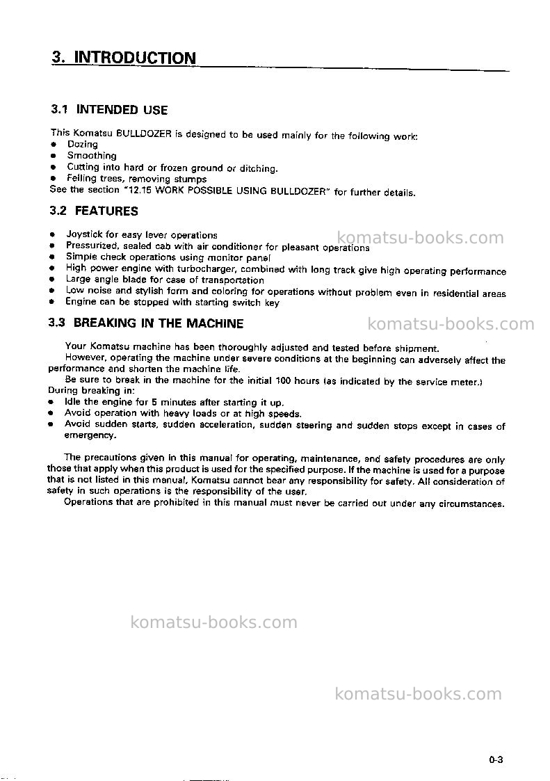 Komatsu d41p-6jpn Operation manual cover Page 4 Komatsu d41p-6jpn Operation manual cover Page 4