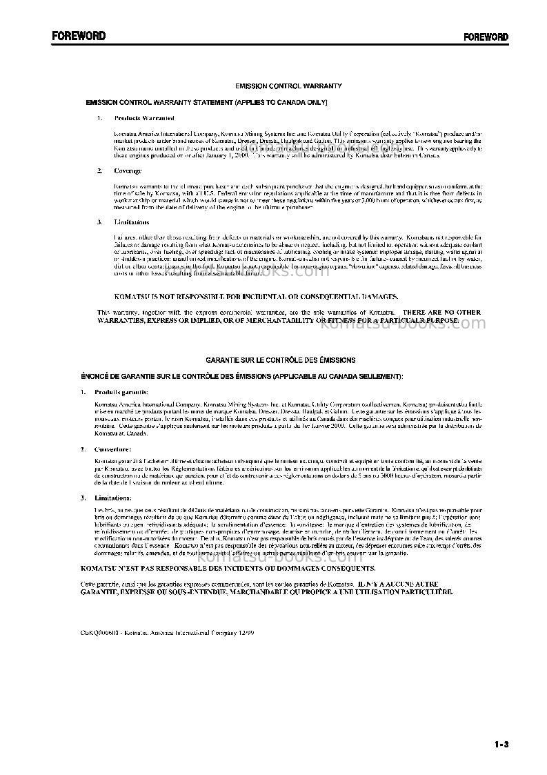 Komatsu pc45mrx-1jpn Operation manual cover Page 4 Komatsu pc45mrx-1jpn Operation manual cover Page 4