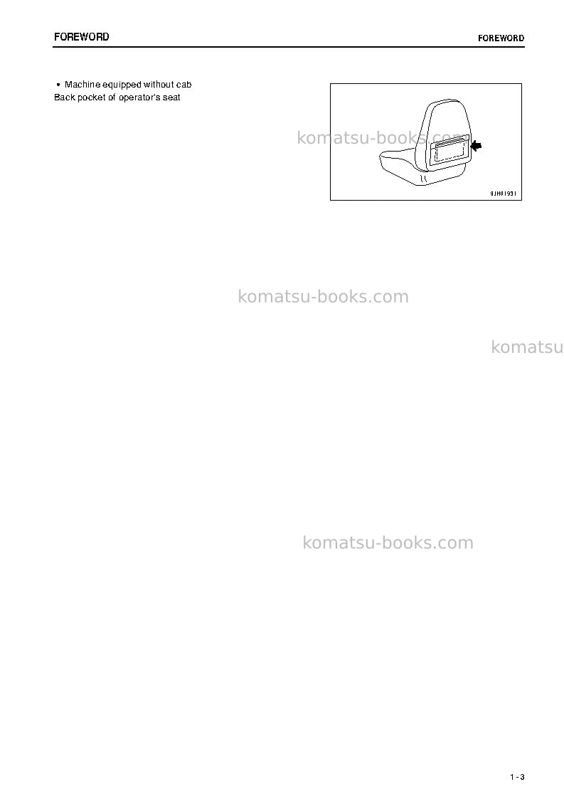 Komatsu d155ax-5jpn Operation manual cover Page 4