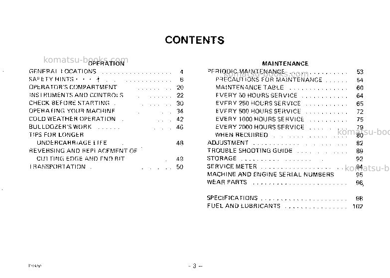Komatsu d21pl-5jpn Operation manual cover Page 4 Komatsu d21pl-5jpn Operation manual cover Page 4