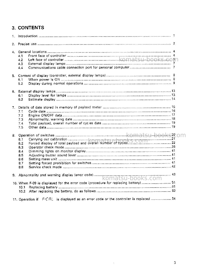 Komatsu plm iiusa Operation manual cover Page 4 Komatsu plm iiusa Operation manual cover Page 4