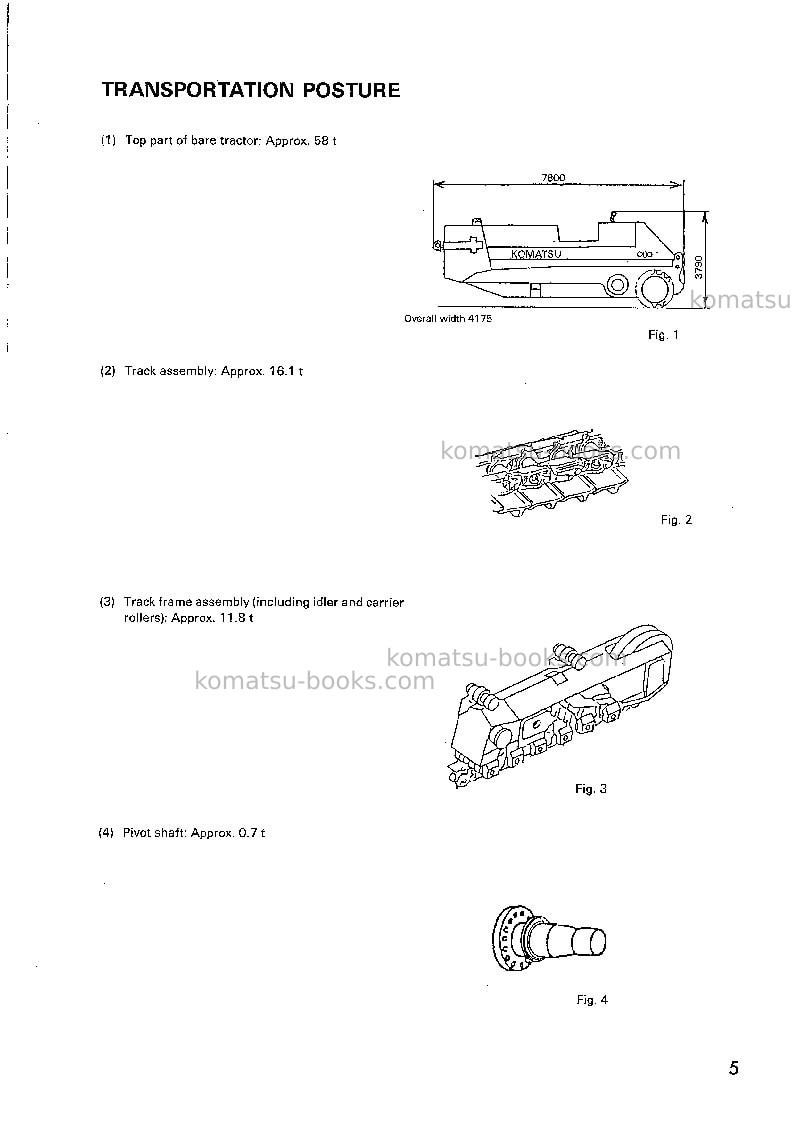 Komatsu d575a-2jpn Field assembly manual cover Page 4 Komatsu d575a-2jpn Field assembly manual cover Page 4