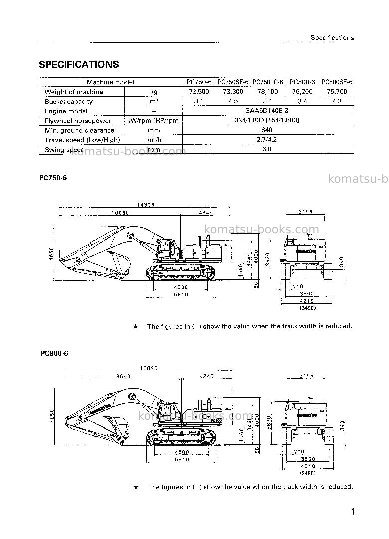 Komatsu pc750-6jpn Field assembly manual cover Page 4 Komatsu pc750-6jpn Field assembly manual cover Page 4
