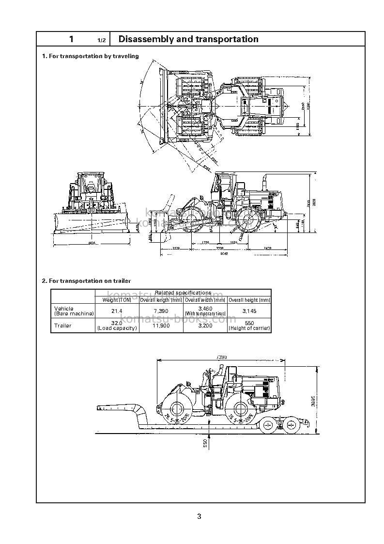 Komatsu wf550a-3jpn Field assembly manual cover Page 4 Komatsu wf550a-3jpn Field assembly manual cover Page 4