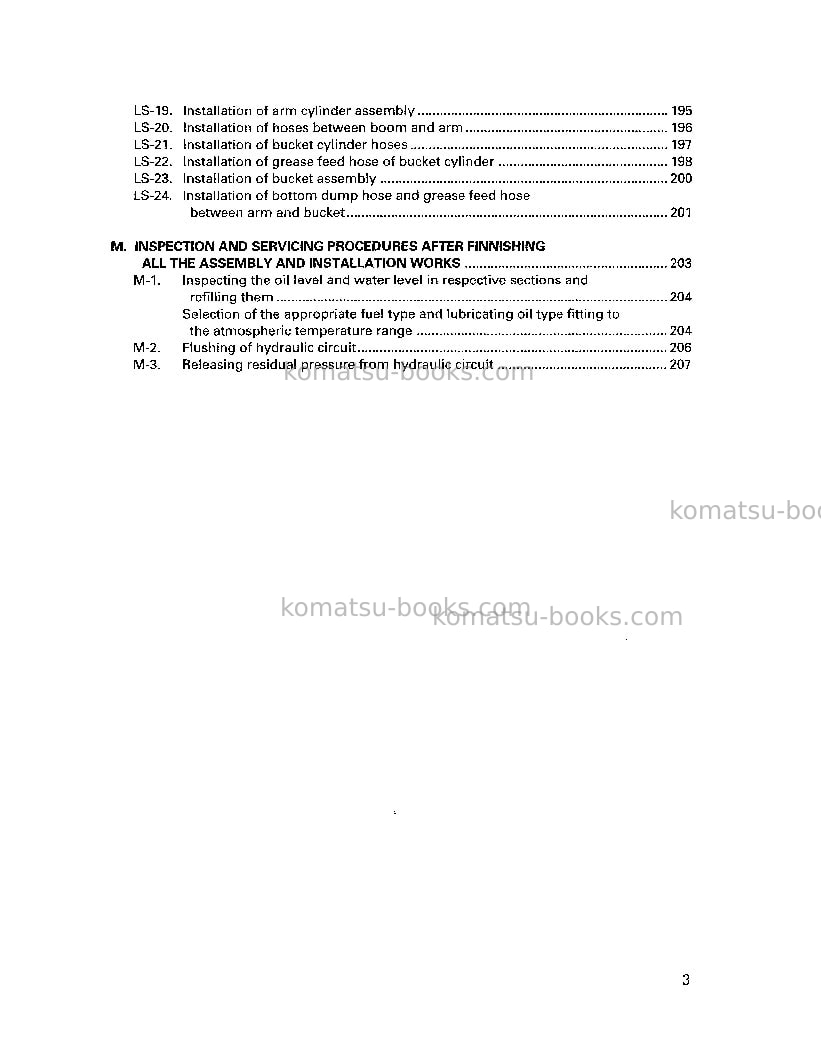 Komatsu pc1800-6jpn Field assembly manual cover Page 4 Komatsu pc1800-6jpn Field assembly manual cover Page 4