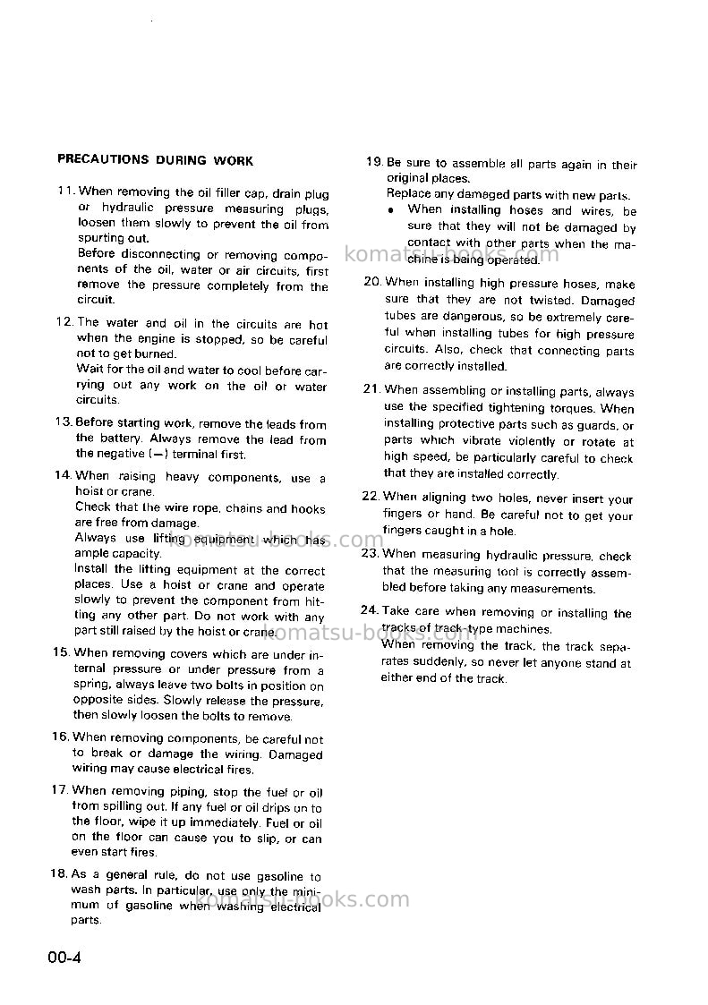 Komatsu 4d130-1jpn Repair & maintenance cover Page 4 Komatsu 4d130-1jpn Repair & maintenance cover Page 4