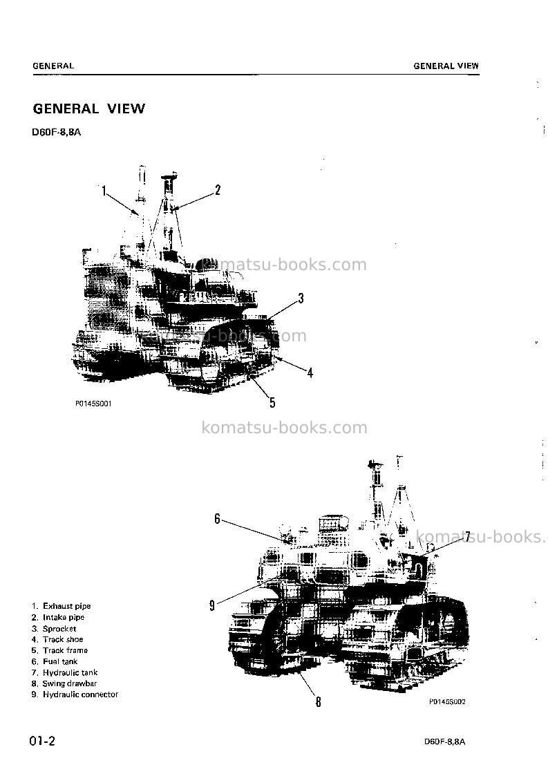 Komatsu d60f-8jpn-a Repair & maintenance cover Page 4