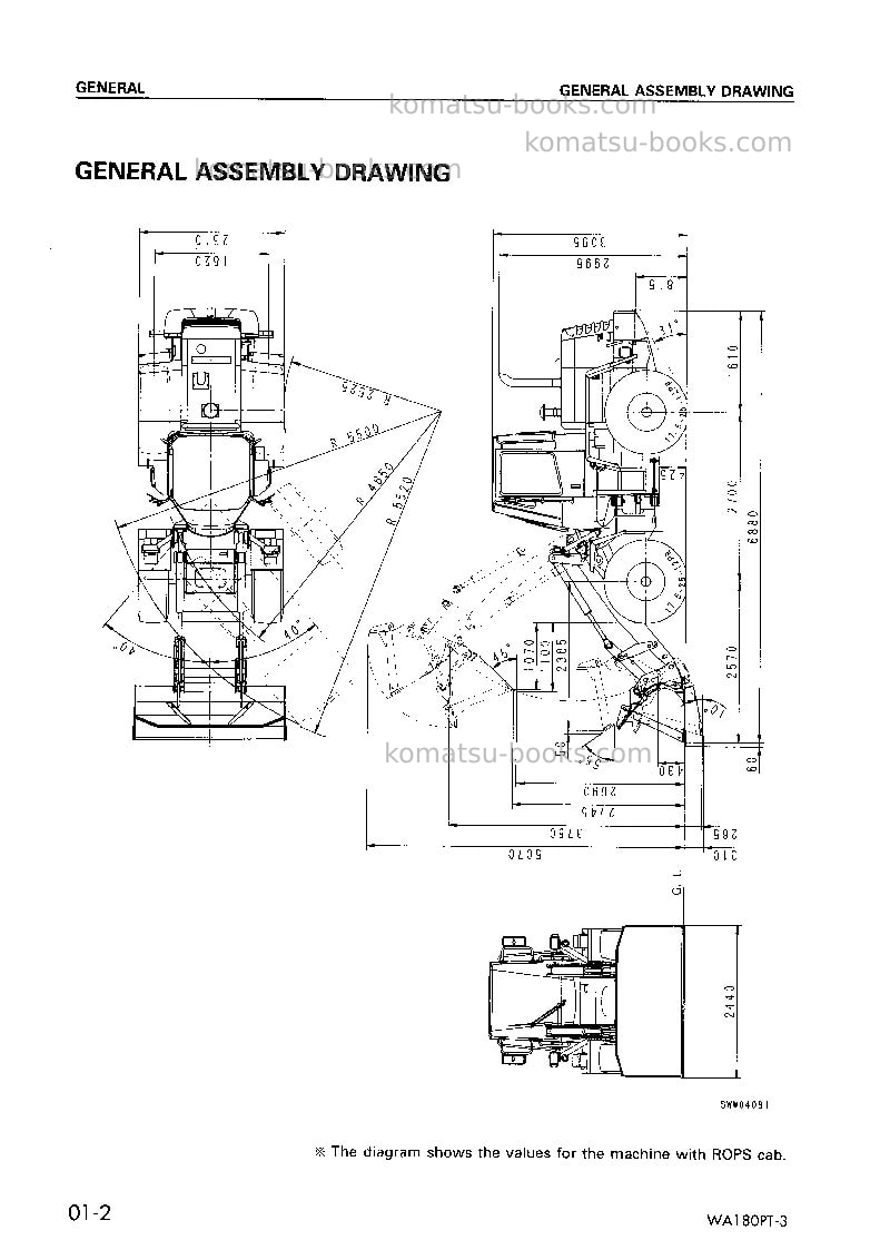 Komatsu wa180pt-3jpn Repair & maintenance cover Page 4