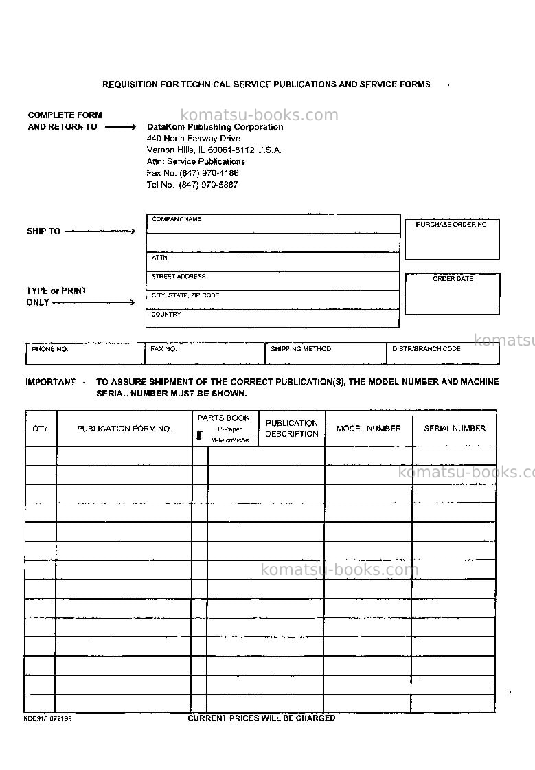 Komatsu saa6d114-1jpn Repair & maintenance cover Page 4
