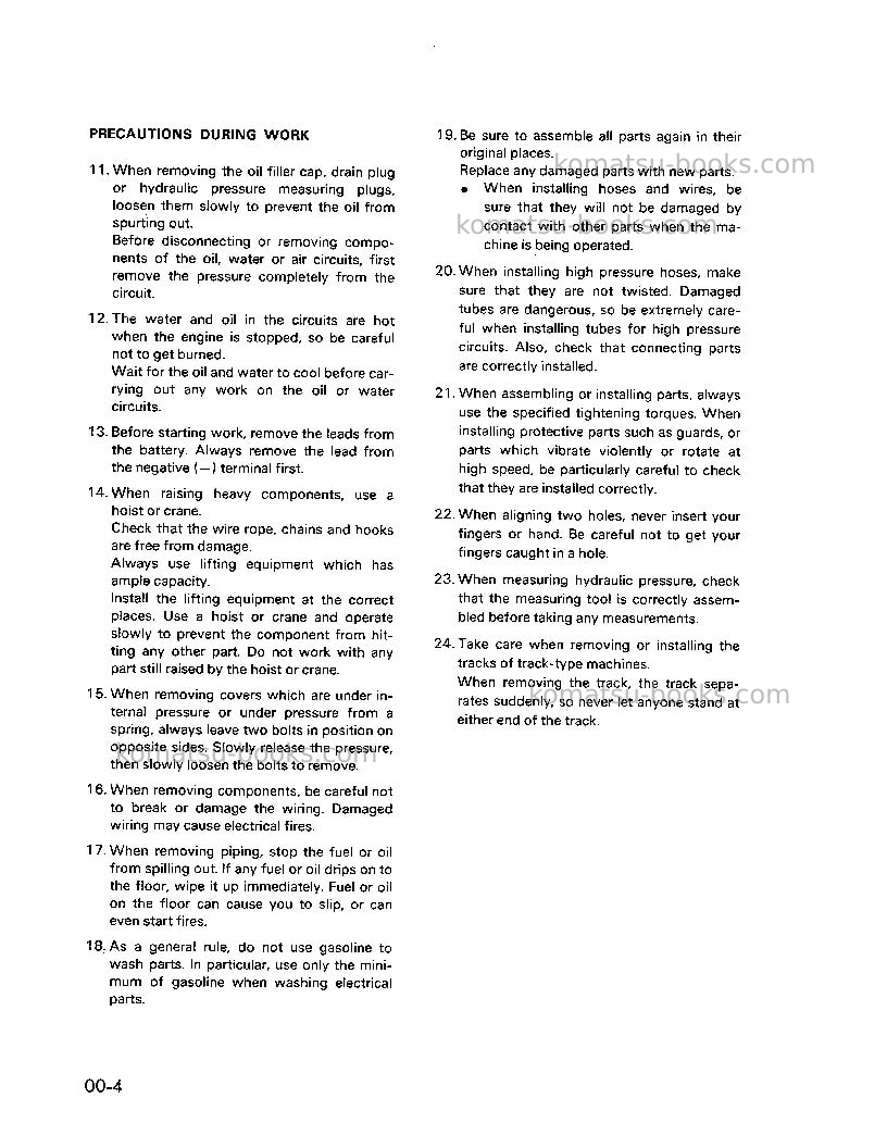 Komatsu wa20-1jpn Repair & maintenance cover Page 4