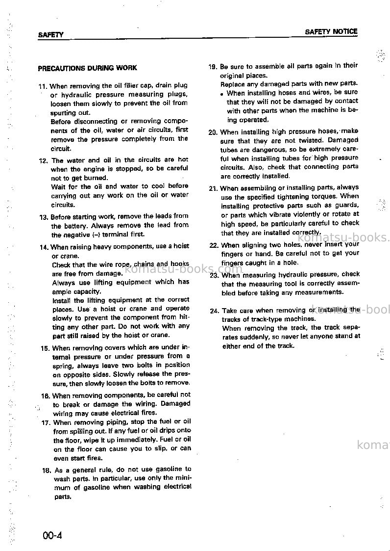 Komatsu wd420-3jpn Repair & maintenance cover Page 4 Komatsu wd420-3jpn Repair & maintenance cover Page 4
