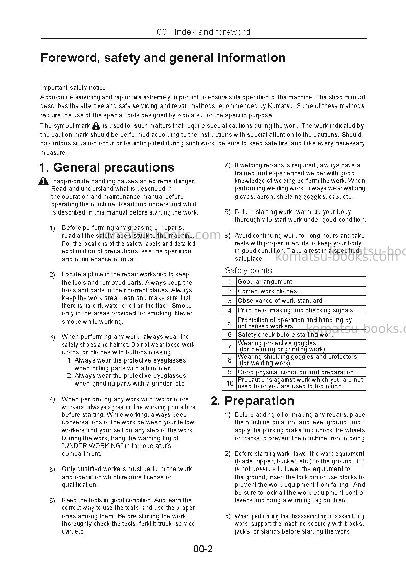 Komatsu jthb08-3jpn-hydraulic breaker Repair & maintenance cover Page 4