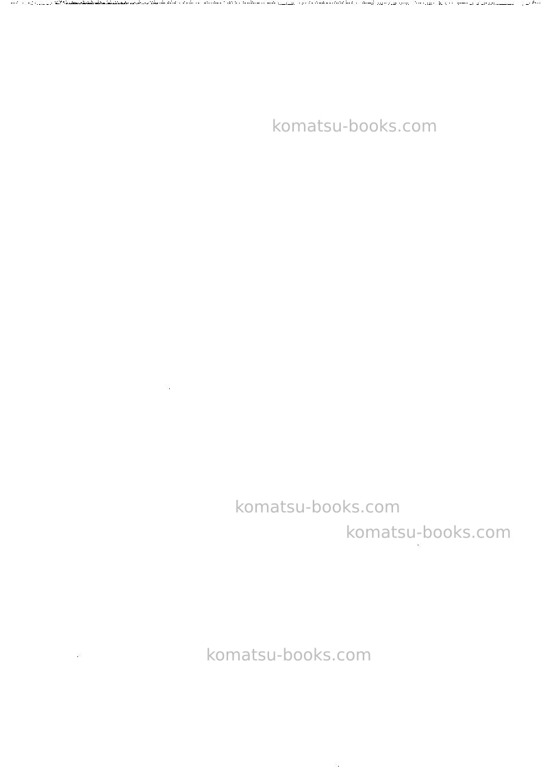 Komatsu pc3000-1deu Repair & maintenance cover Page 4 Komatsu pc3000-1deu Repair & maintenance cover Page 4