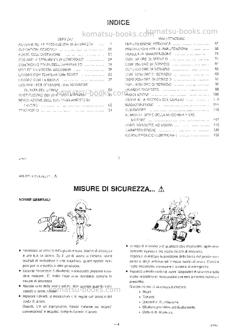 Komatsu d41s-3jpn Manuale operativo copertina Pagina 4