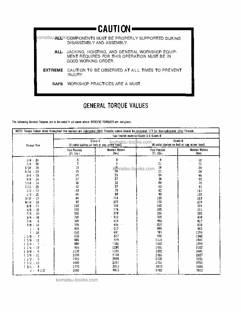 Komatsu 150fa 维修与保养手册 封面 页 4 Komatsu 150fa 维修与保养手册 封面 页 4
