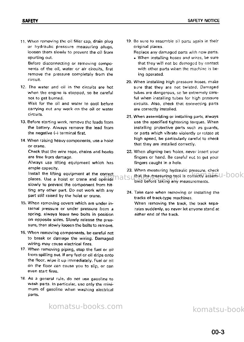 Komatsu wa320-3chn Repair & maintenance cover Page 4 Komatsu wa320-3chn Repair & maintenance cover Page 4