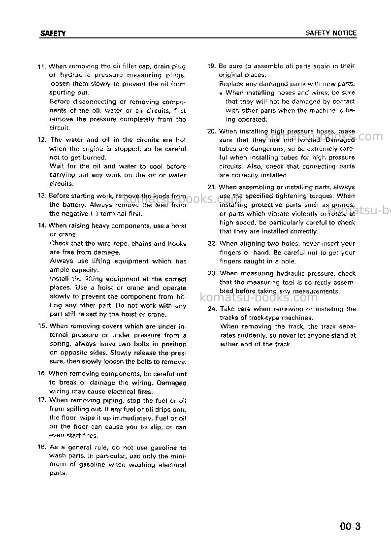 Komatsu wa380-3chn Repair & maintenance cover Page 4