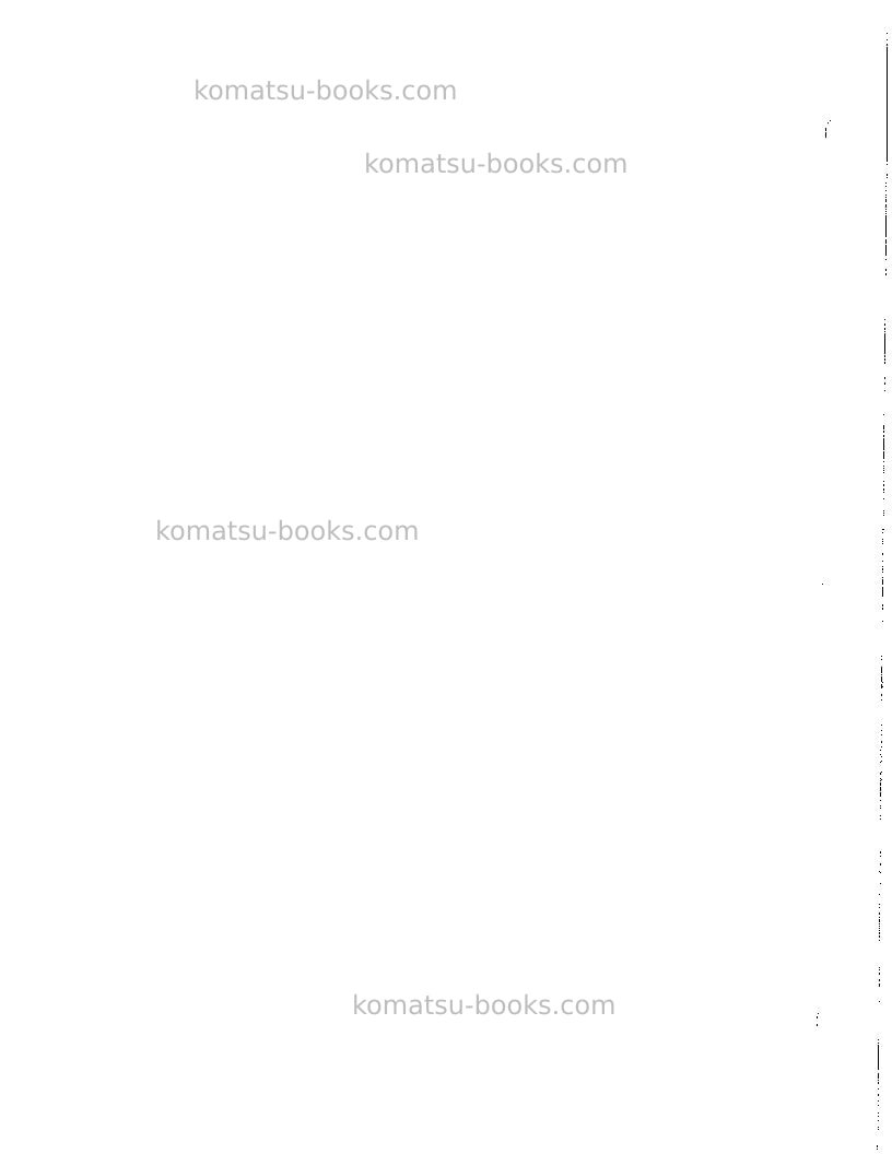 Komatsu 503 Repair & maintenance cover Page 4 Komatsu 503 Repair & maintenance cover Page 4