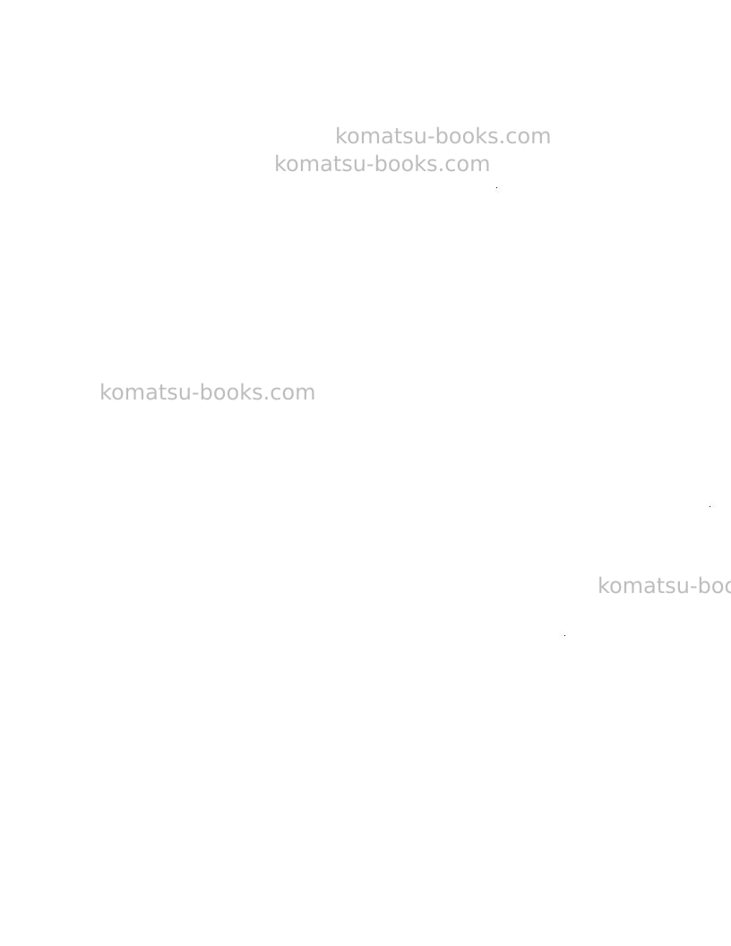 Komatsu d784 Repair & maintenance cover Page 4