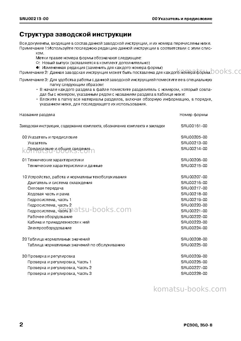 Komatsu pc300-8jpn Ремонт и обслуживание обложка Страница 4
