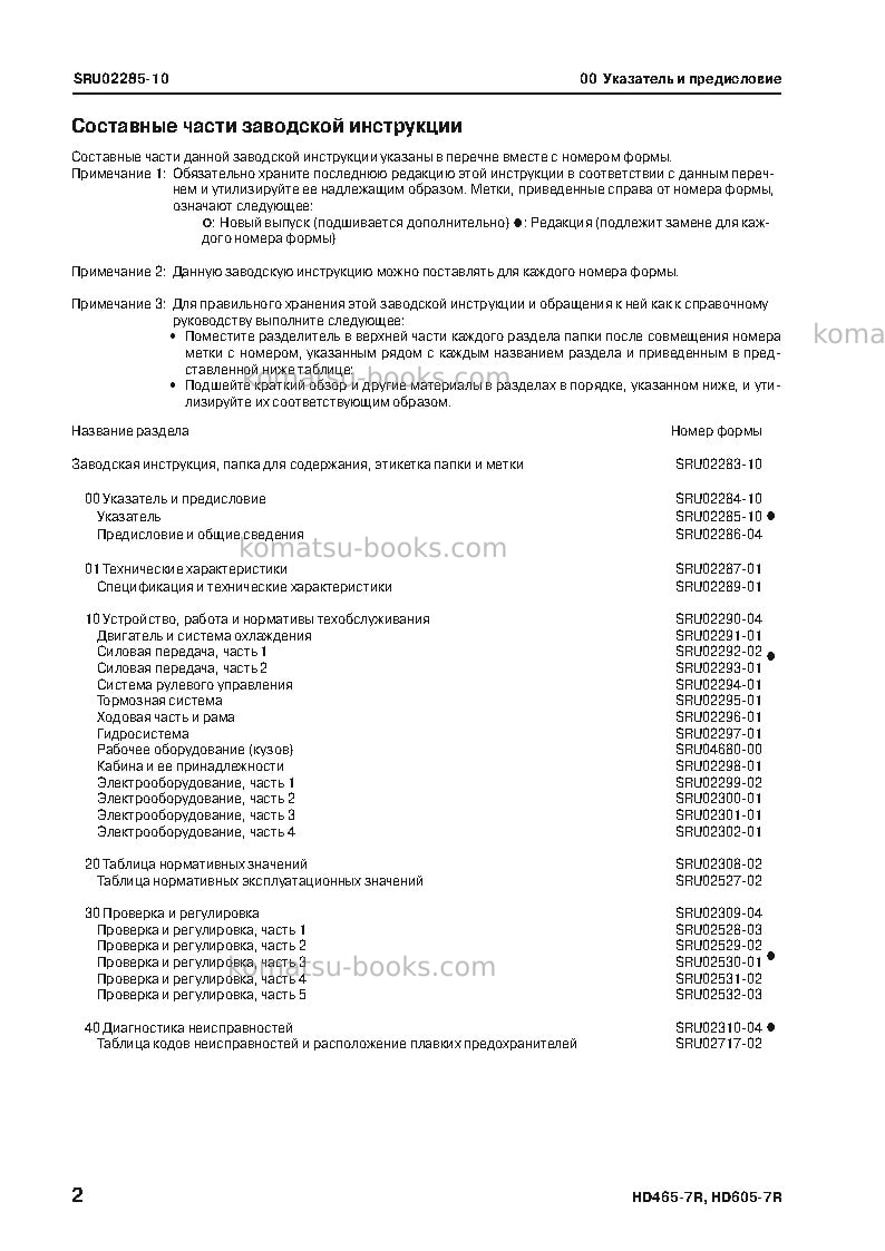 Komatsu hd465-7jpn-w/o egr Ремонт и обслуживание обложка Страница 4 Komatsu hd465-7jpn-w/o egr Ремонт и обслуживание обложка Страница 4
