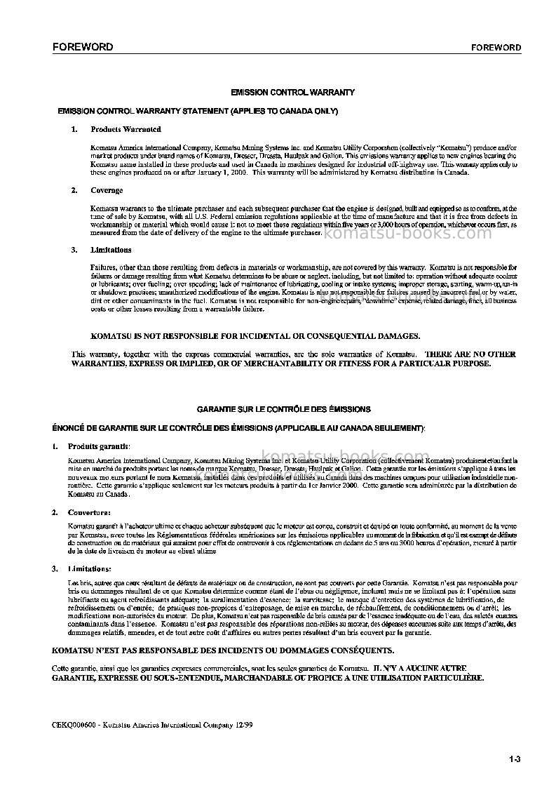 Komatsu pc300lc-7jpn-multi-monitor Operation manual cover Page 4 Komatsu pc300lc-7jpn-multi-monitor Operation manual cover Page 4