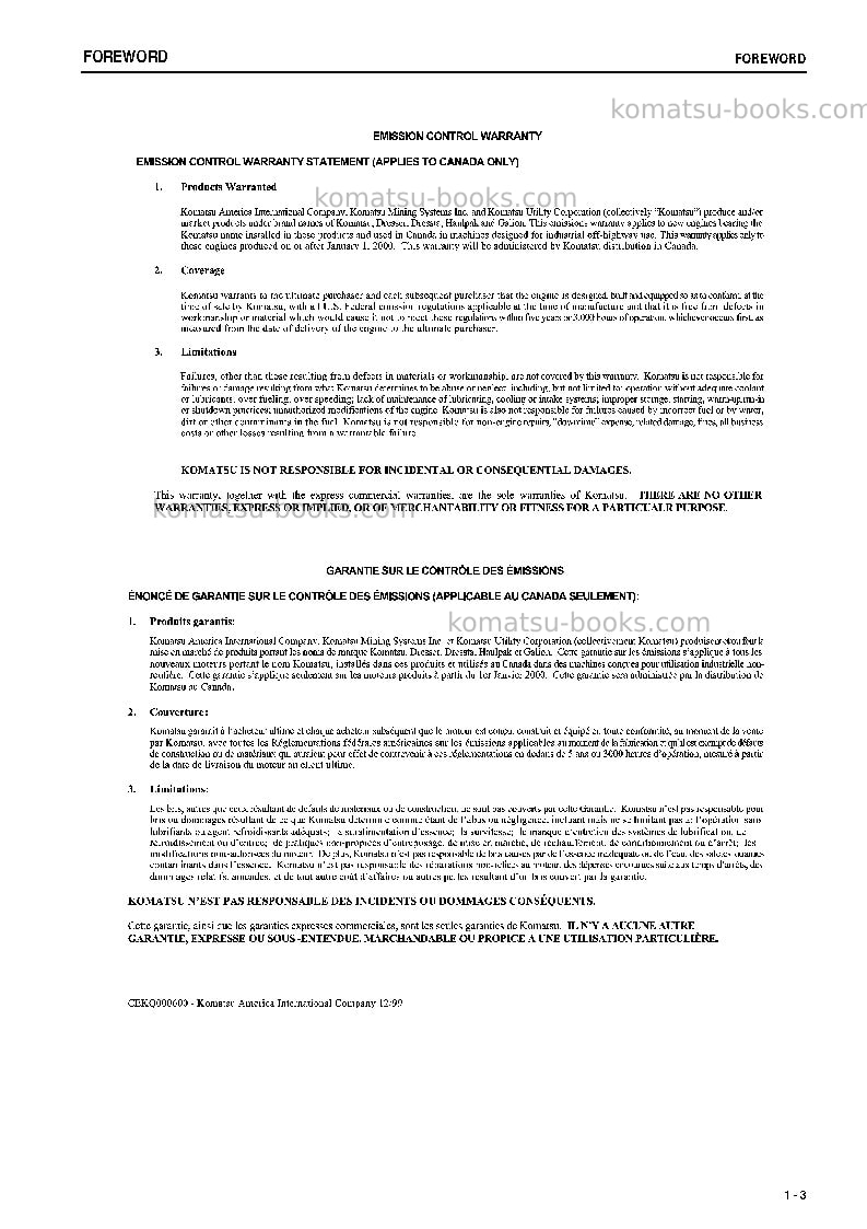 Komatsu pc35mr-2jpn-cab Operation manual cover Page 4 Komatsu pc35mr-2jpn-cab Operation manual cover Page 4