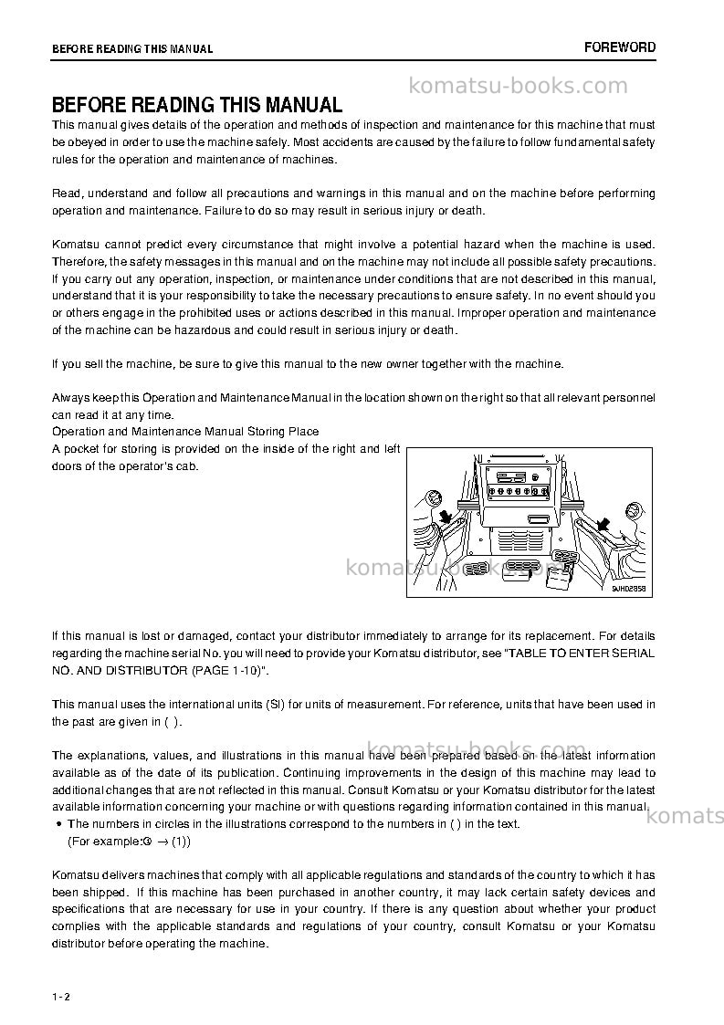 Komatsu d85px-15jpn-e0 Operation manual cover Page 4 Komatsu d85px-15jpn-e0 Operation manual cover Page 4
