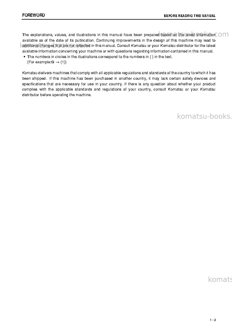 Komatsu d65wx-15jpn-e0, power angle tilt Operation manual cover Page 4 Komatsu d65wx-15jpn-e0, power angle tilt Operation manual cover Page 4